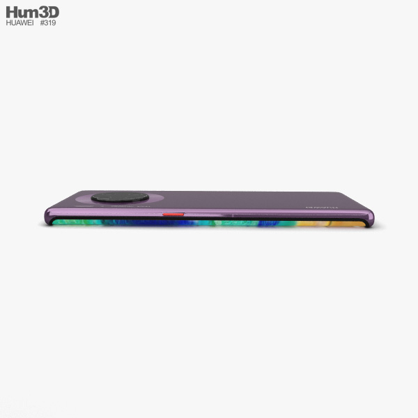 Huawei Mate 30 Pro Cosmic Purple 3D model - Download Phones on