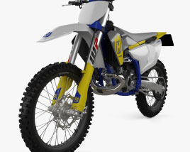 ハスクバーナ TE125 2017 3Dモデル - ダウンロード モーターサイクル