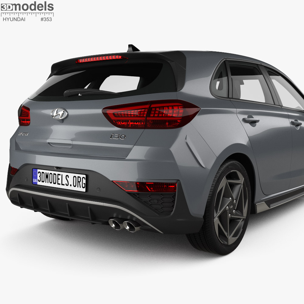 Hyundai i30 hatchback N-Line 2025 3D model - Download Hatchback on ...