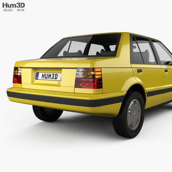 Isuzu Gemini PF60 Sedan 1979 3D modeli - İndir Sedan üzerinde