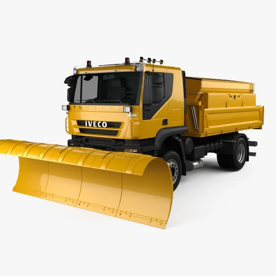 Iveco Trakker Snow Plow Truck 2014 3D model