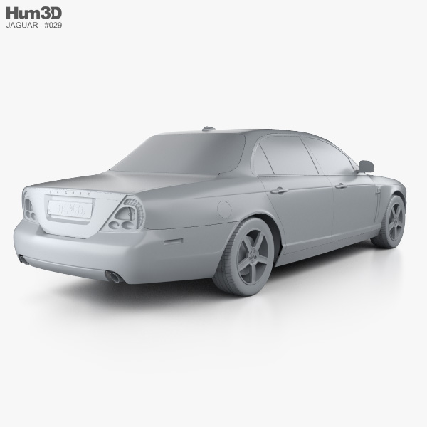 Jaguar XJ (X358) 2009 3D model - Download Sedan on 3DModels.org