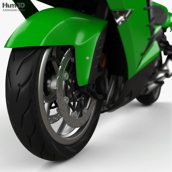 カワサキ ニンジャ ZX-14R 2012 3Dモデル - ダウンロード モーター