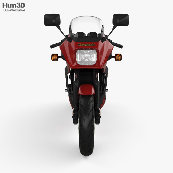 Kawasaki GPZ900R Ninja 1984 3D model - Download Motorcycle on