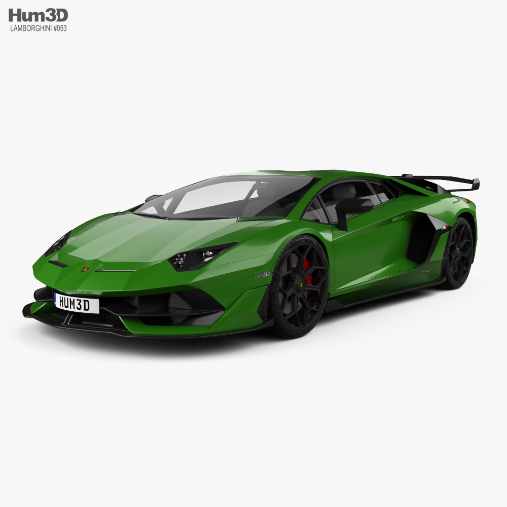 Lamborghini Aventador SVJ クーペ 2020 3Dモデル - ダウンロード