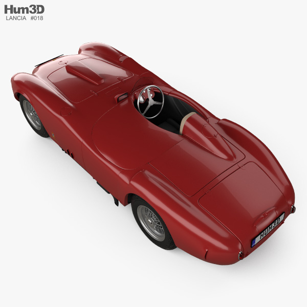 ランチア D24 ピニンファリーナ スパイダー スポーツ 1953 3Dモデル
