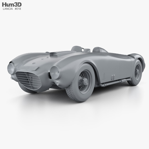 ランチア D24 ピニンファリーナ スパイダー スポーツ 1953 3Dモデル