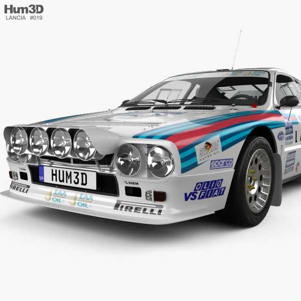 ランチア ラリー 037 WRC グループB 1983 3Dモデル - ダウンロード