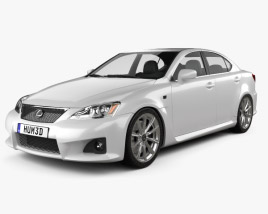 Lexus IS F (XE20) 2013 3D model - Download Sedan on 3DModels.org