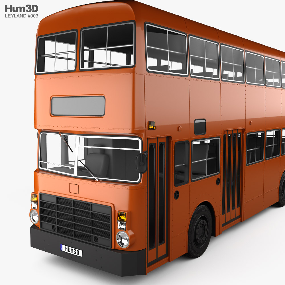 【ブリキ】ダブルデッカーバス Mobilgas Shell Levland Leyland Victory II Double-Decker Bus 1978 3D model - Download Bus
