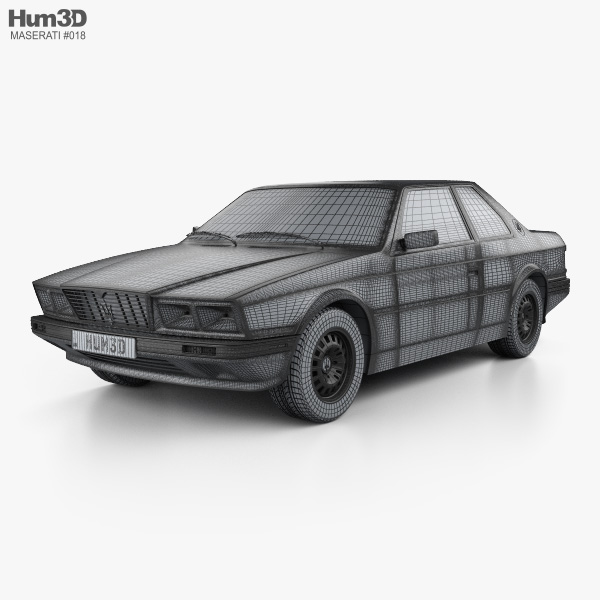 Maserati Biturbo 1982 Modelo 3D - Baixar Sports car no 3DModels.org