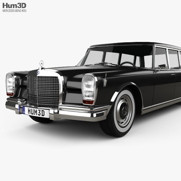 メルセデス・ベンツ 600 W100 プルマン 1964 3Dモデル - ダウンロード