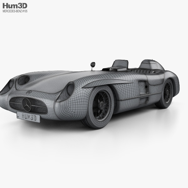 メルセデス・ベンツ 300 SLR 1955 3Dモデル - ダウンロード Sports car