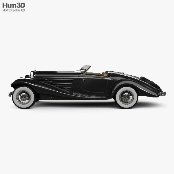 メルセデス・ベンツ 540K 1936 3Dモデル - ダウンロード Sports car