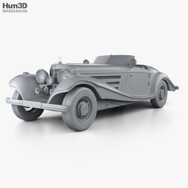 学研1:16　メルセデスベンツ540K　1936 メルセデス・ベンツ 540K 1936 3Dモデル - ダウンロード Sports car
