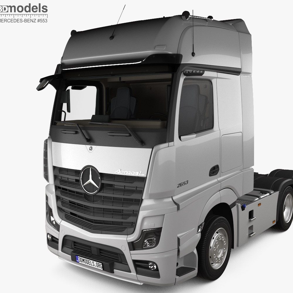Mercedes-Benz Actros Седельный тягач 3-х осный с детальным