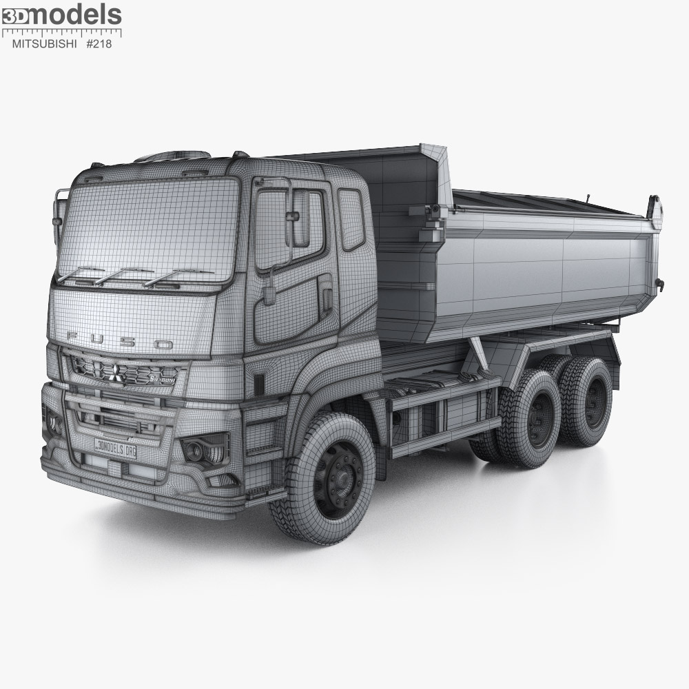 Mitsubishi Fuso Super Great Dump Truck 2025 3D model - Download
