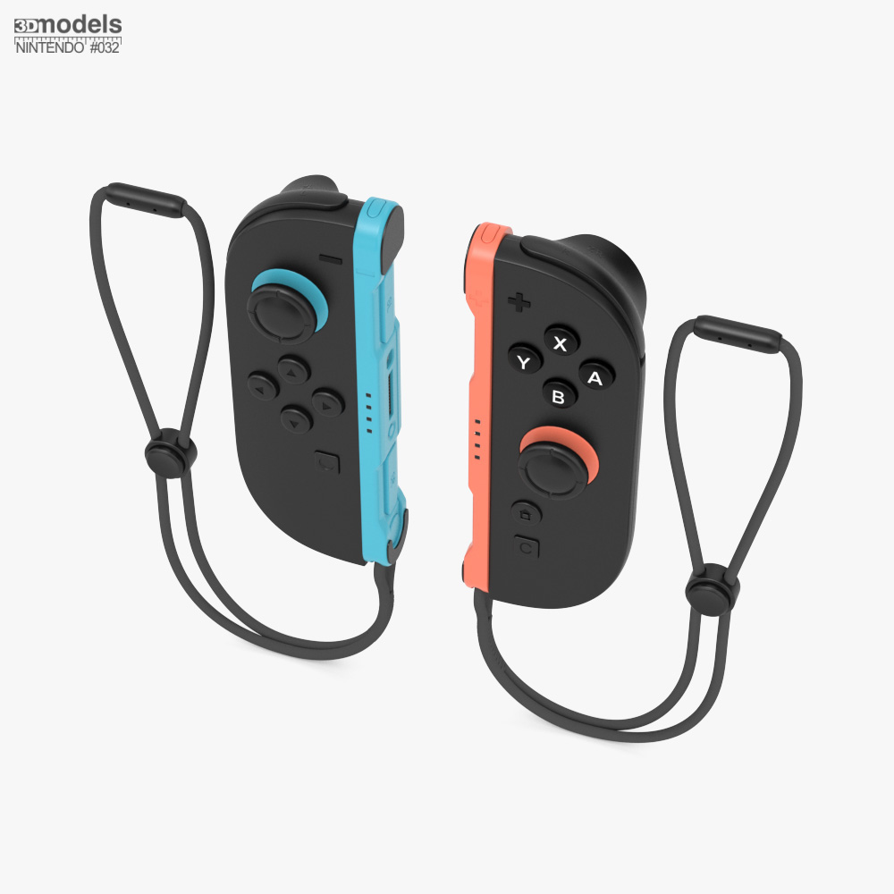 ストラップ付きNintendo Switch用Joy-Conペア 3Dモデル - ダウンロード