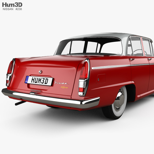 Nissan Cedric 1500 Deluxe sedan 1960 Modelo 3D - Baixar Sedan no