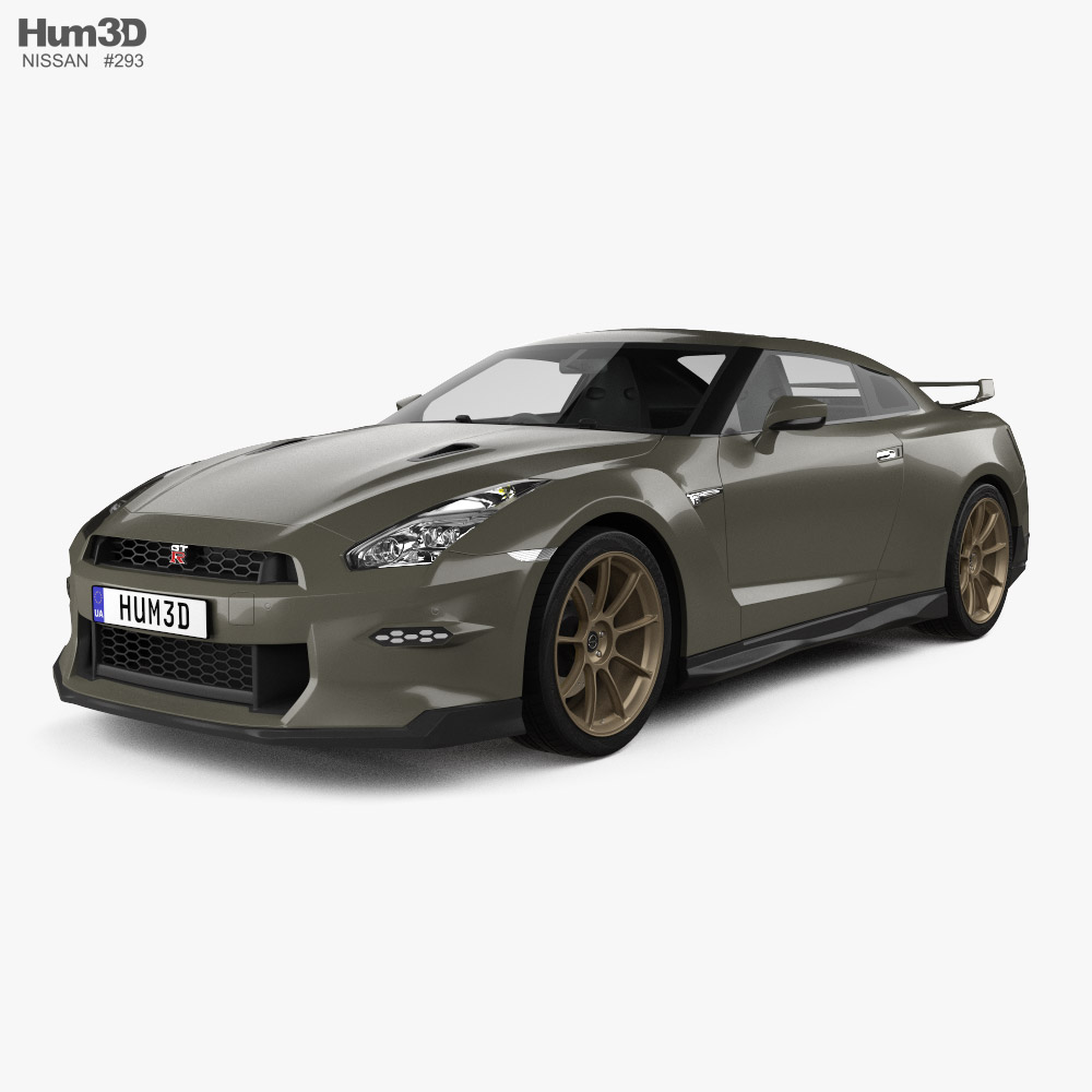 日产GT-R 高级版T-Spec 2025 3D模型- 下载Sports car 开启3DModels.org
