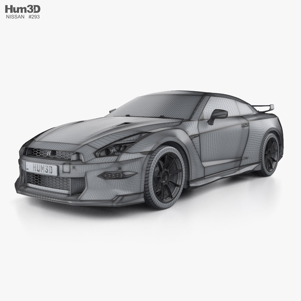 日产GT-R 高级版T-Spec 2025 3D模型- 下载Sports car 开启3DModels.org