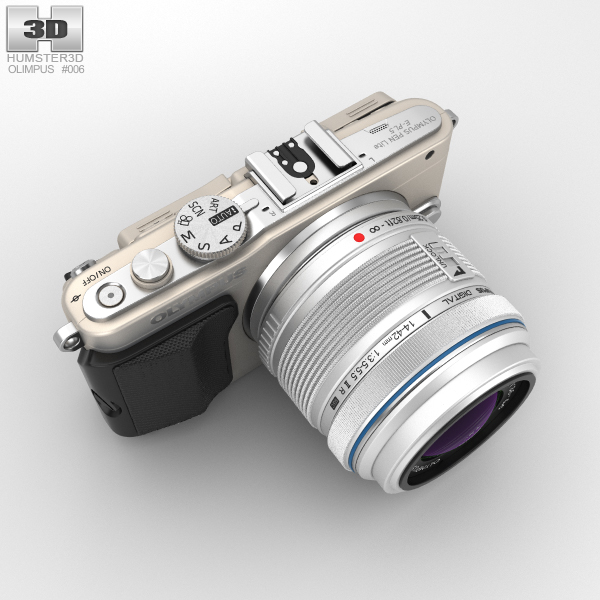 オリンパス PEN E-PL5 カメラ 3Dモデル - ダウンロード 撮影カメラ