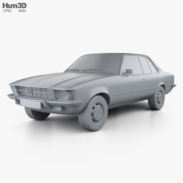 Opel Rekord (D) 1972 3D model - Download Sedan on 3DModels.org