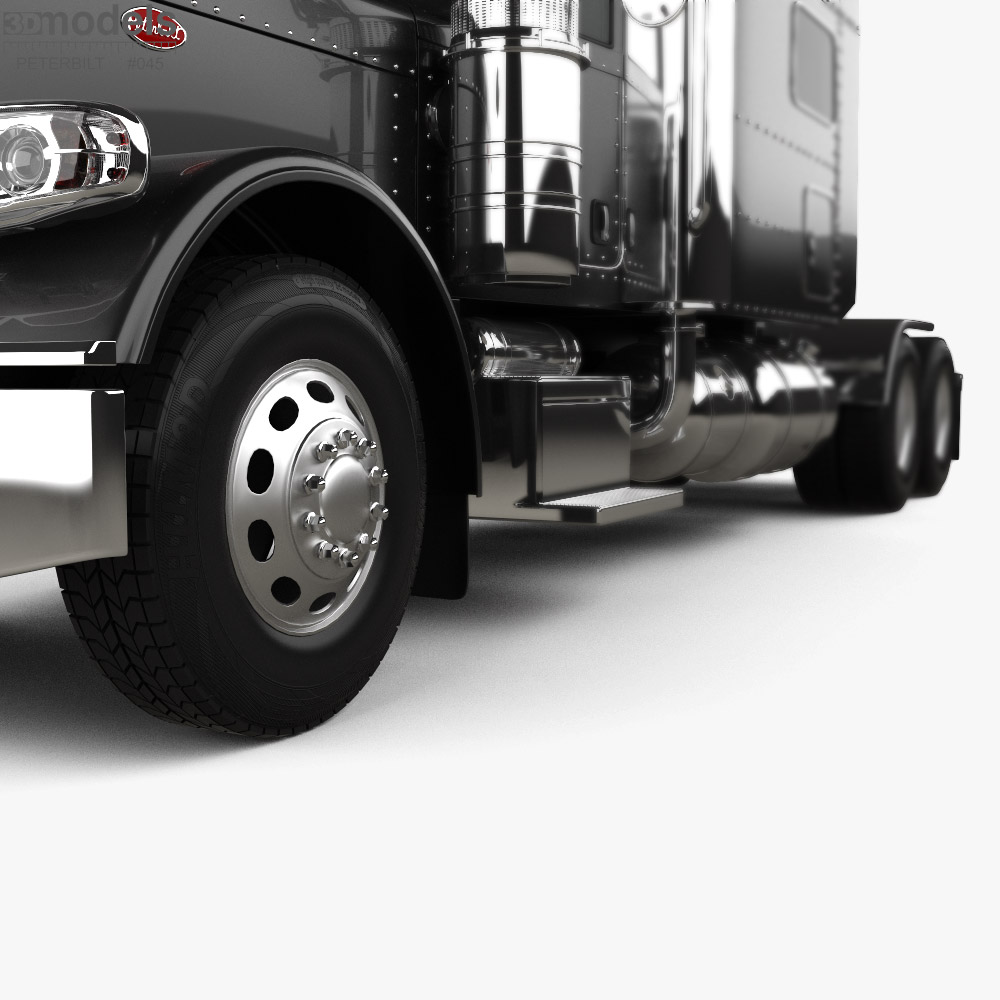 Peterbilt 389 Tractor Truck Sleeper Cab 2010 3D model Download