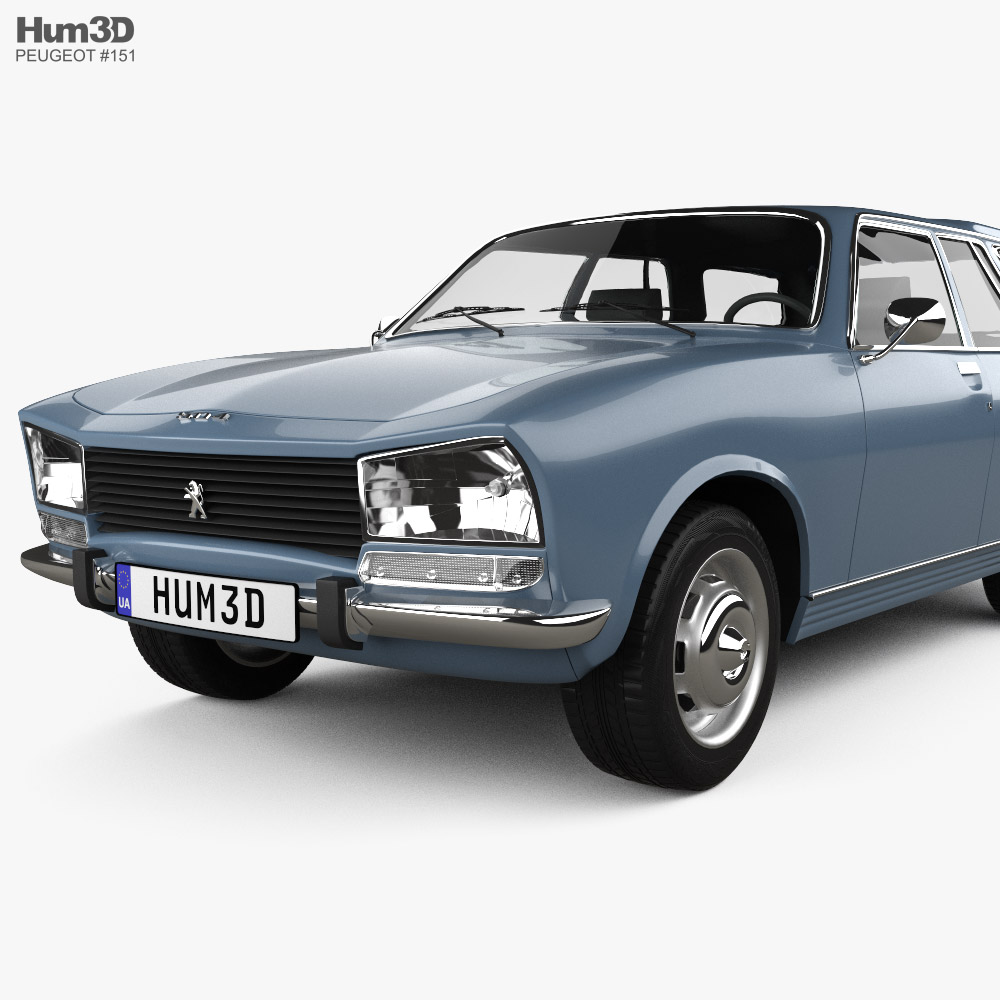 プジョー 504 ブレーク 1973 3Dモデル - ダウンロード Wagon car オン