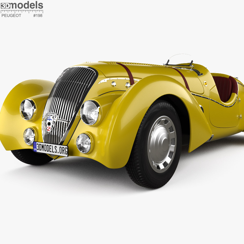 Peugeot 402 Darl-mat Special Sport Roadster 1940 3D model