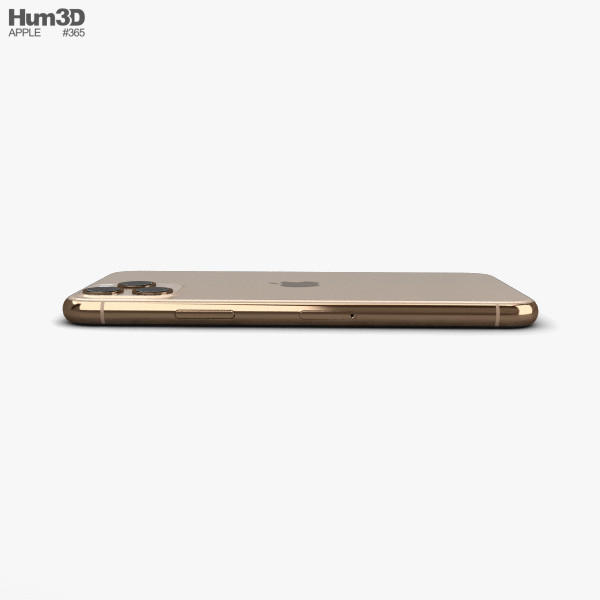 Apple iPhone 11 Pro Altın 3D modeli - İndir Telefonlar üzerinde