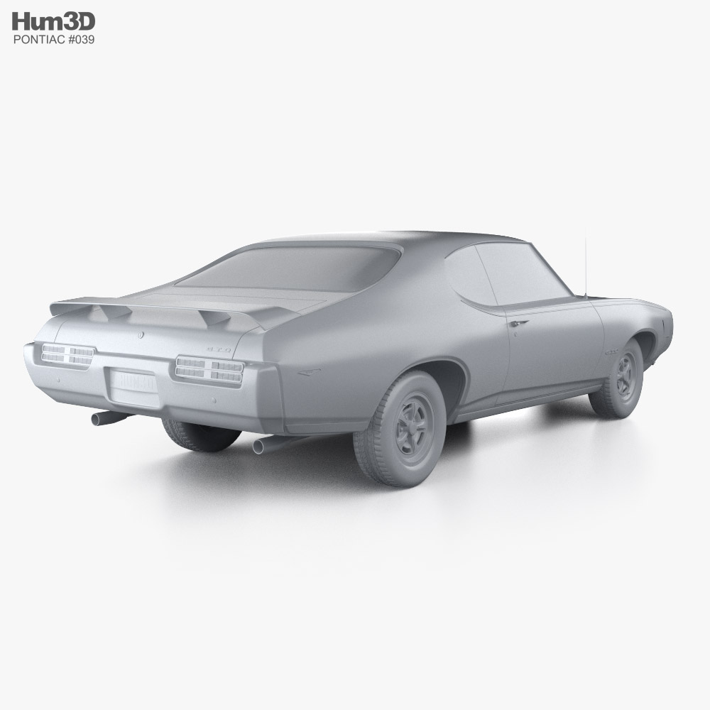 Pontiac GTO The Judge ハードトップ クーペ 1969 3Dモデル
