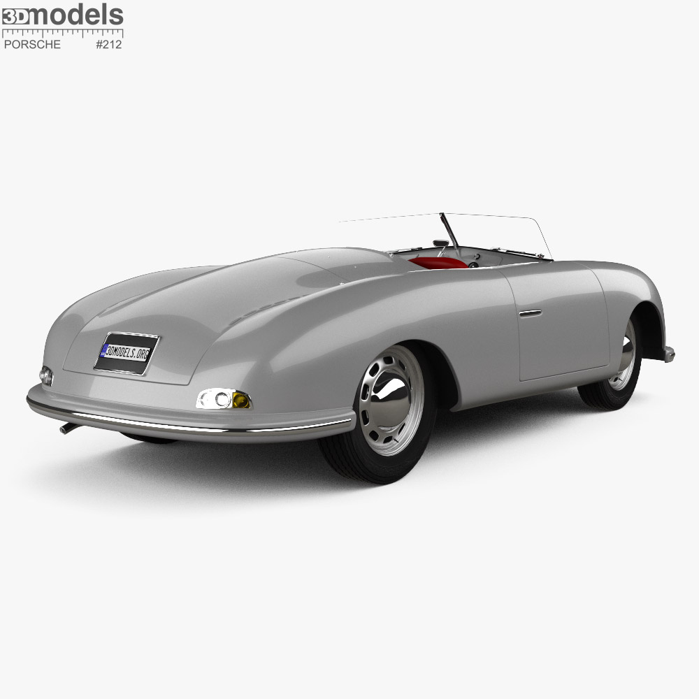 Porsche 356A roadster no1 1959 3D model - Download Sports car on