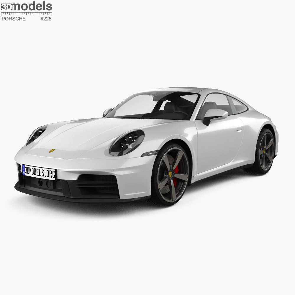 保时捷911 轿跑车Carrera S 2025 3D模型- 下载Sports car 开启3DModels.org