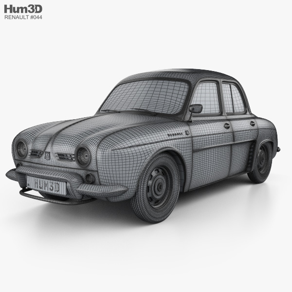 アルファーロメオ　オンディーヌ ルノー　オンディーヌ ルノー オンディーヌ ドフィーヌ 1956-1967 3Dモデル - ダウンロード