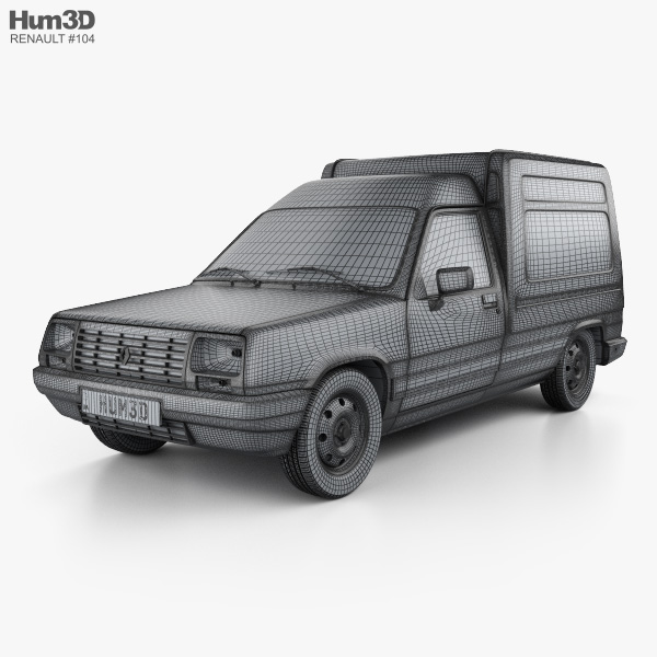 ルノー エクスプレス 1991 3Dモデル - ダウンロード Van オン 3DModels.org