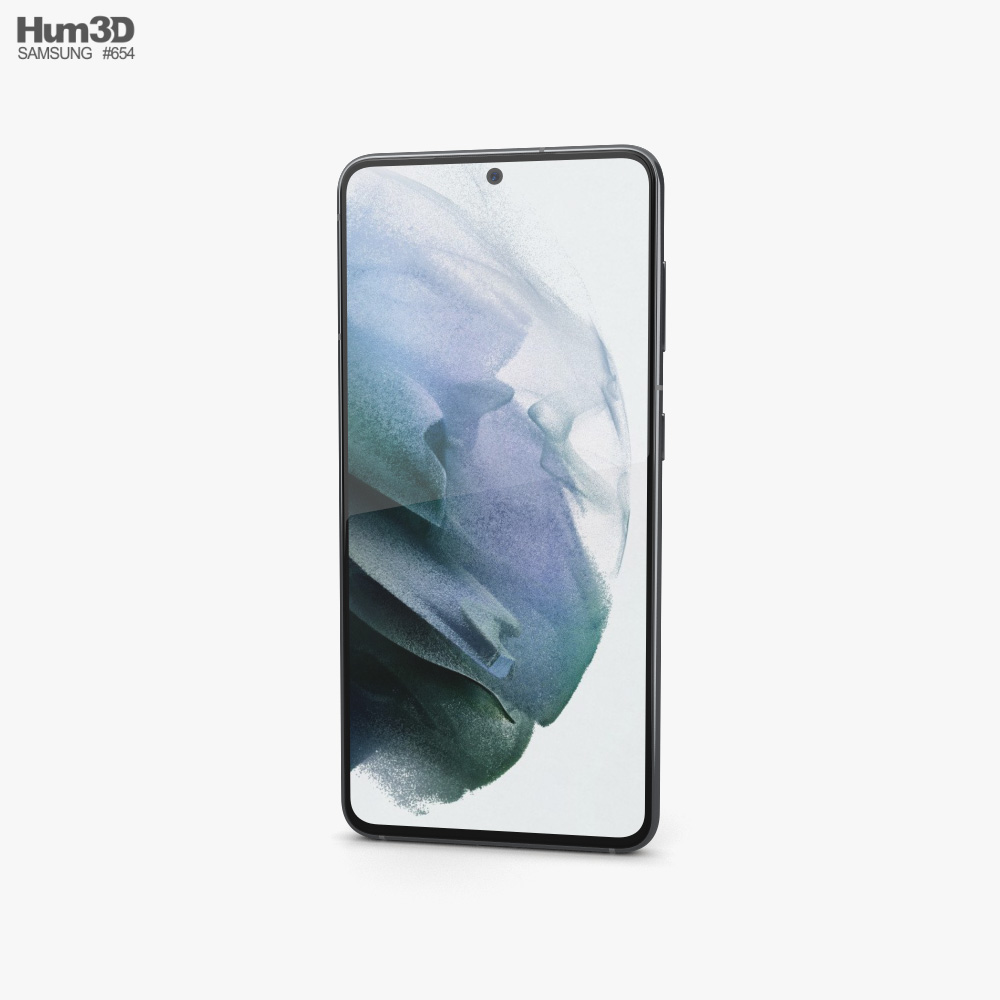 Samsung Galaxy S21 5G Phantom Gray 3D модель - Скачати Телефони на