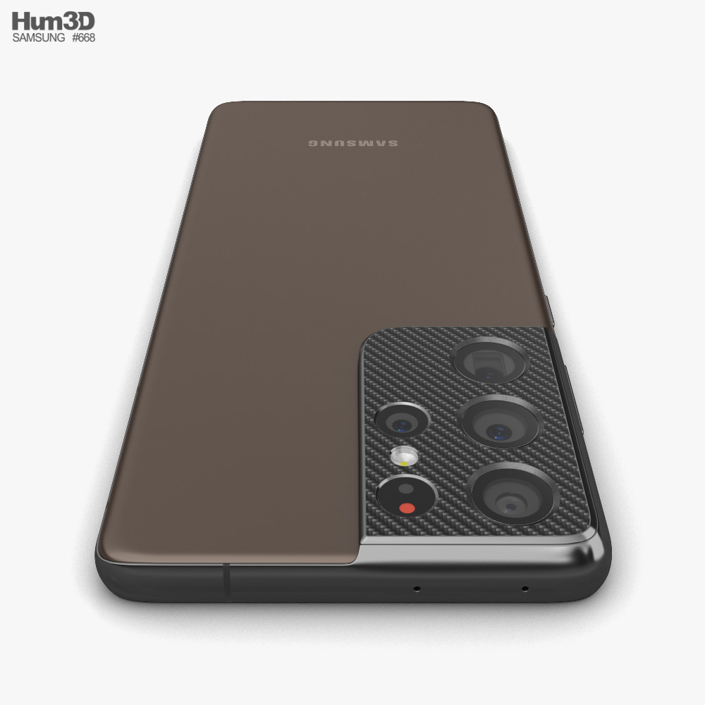 Samsung Galaxy S21 Ultra 5G Phantom Brown 3D model Samsung Galaxy S21 Ultra 5G Phantom Brown 3D model