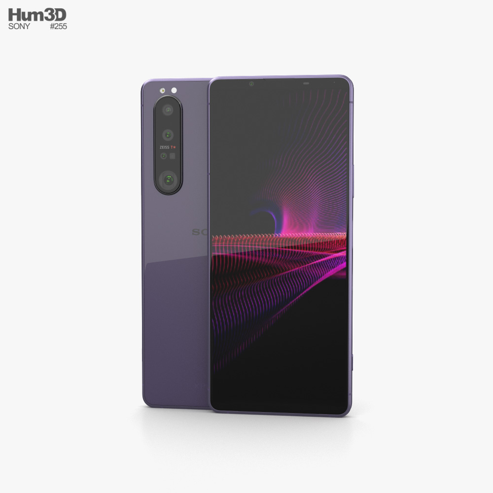 Sony Xperia 1 III フロステッドパープル 3Dモデル - ダウンロード