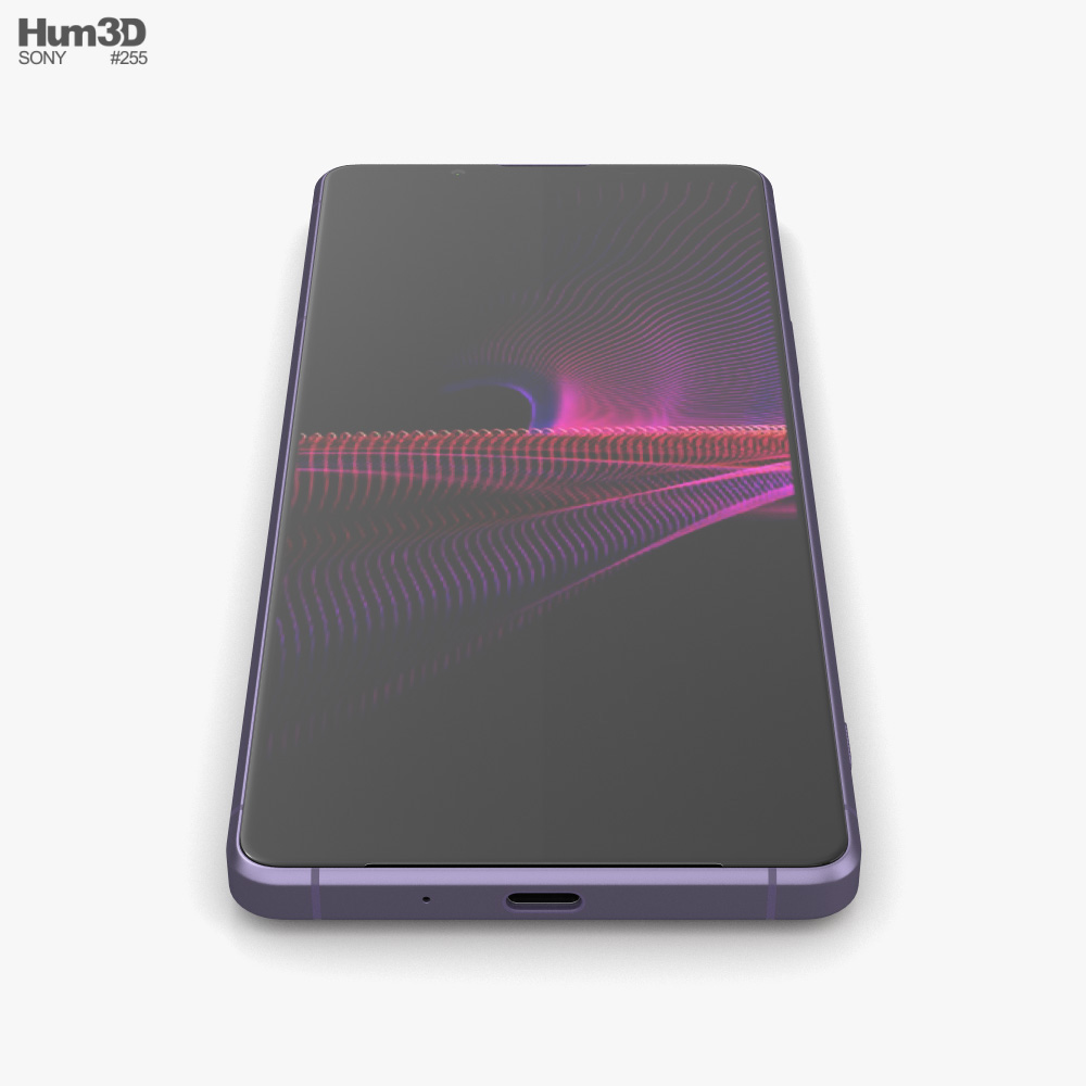 Sony Xperia 1 III フロステッドパープル 3Dモデル - ダウンロード