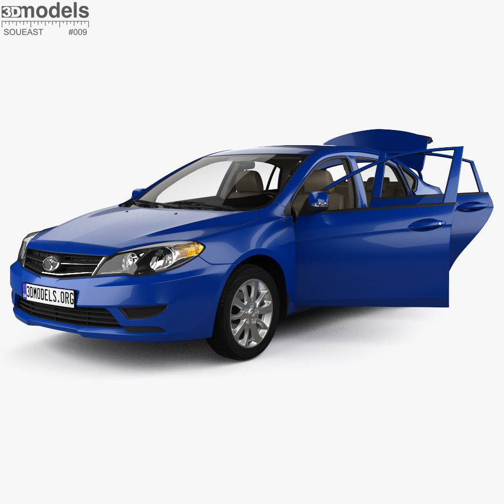 Soueast V5 Lingzhi with HQ interior 2015 3D model - Download Sedan