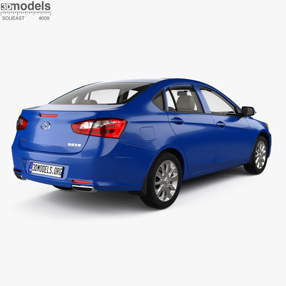 Soueast V5 Lingzhi 1:18 東南汽車 中国版 三菱ランサー Soueast V5 Lingzhi with HQ interior 2015 3D model - Download Sedan