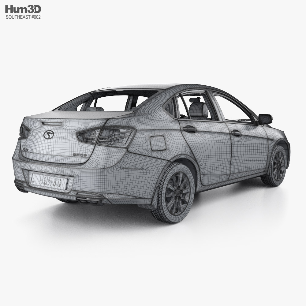 Southeast V5 Lingzhi with HQ interior 2018 3D model - Download