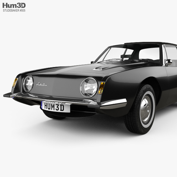 スチュードベーカー アヴァンティ 1963 3Dモデル - ダウンロード