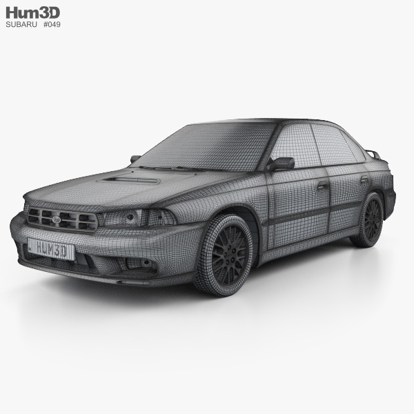 Subaru Legacy 1998 3D modeli - İndir Sedan üzerinde 3DModels.org