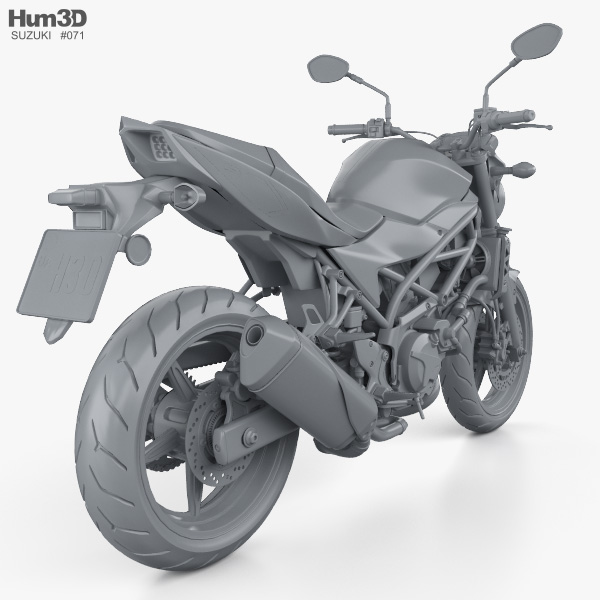 Suzuki SV650 2017 3D modeli - İndir Motosiklet üzerinde 3DModels.org