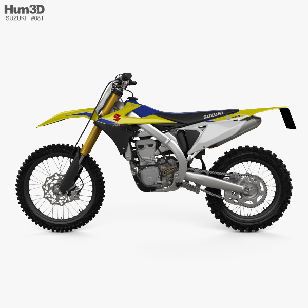 Suzuki RM-Z450 2018 3D model - Download Motorcycle on 3DModels.org