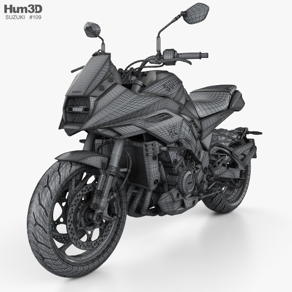 スズキ カタナ 1000 2019 3Dモデル - ダウンロード モーターサイクル