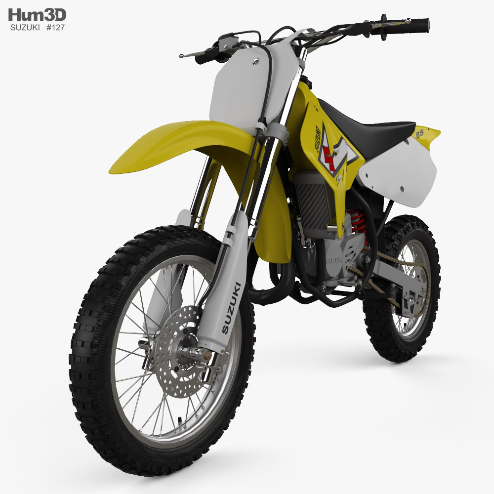 スズキ RM85 2000 3Dモデル - ダウンロード モーターサイクル オン