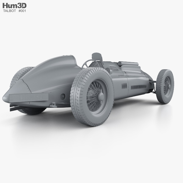 Talbot-Lago T26C 1948 3D modeli - İndir Sports car üzerinde
